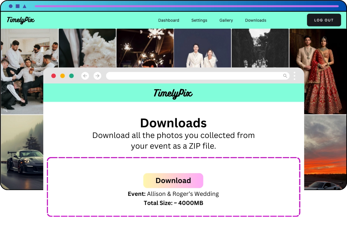 Download your memories timelypix